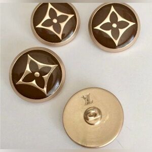 Set of 6 Louis Vuitton Buttons